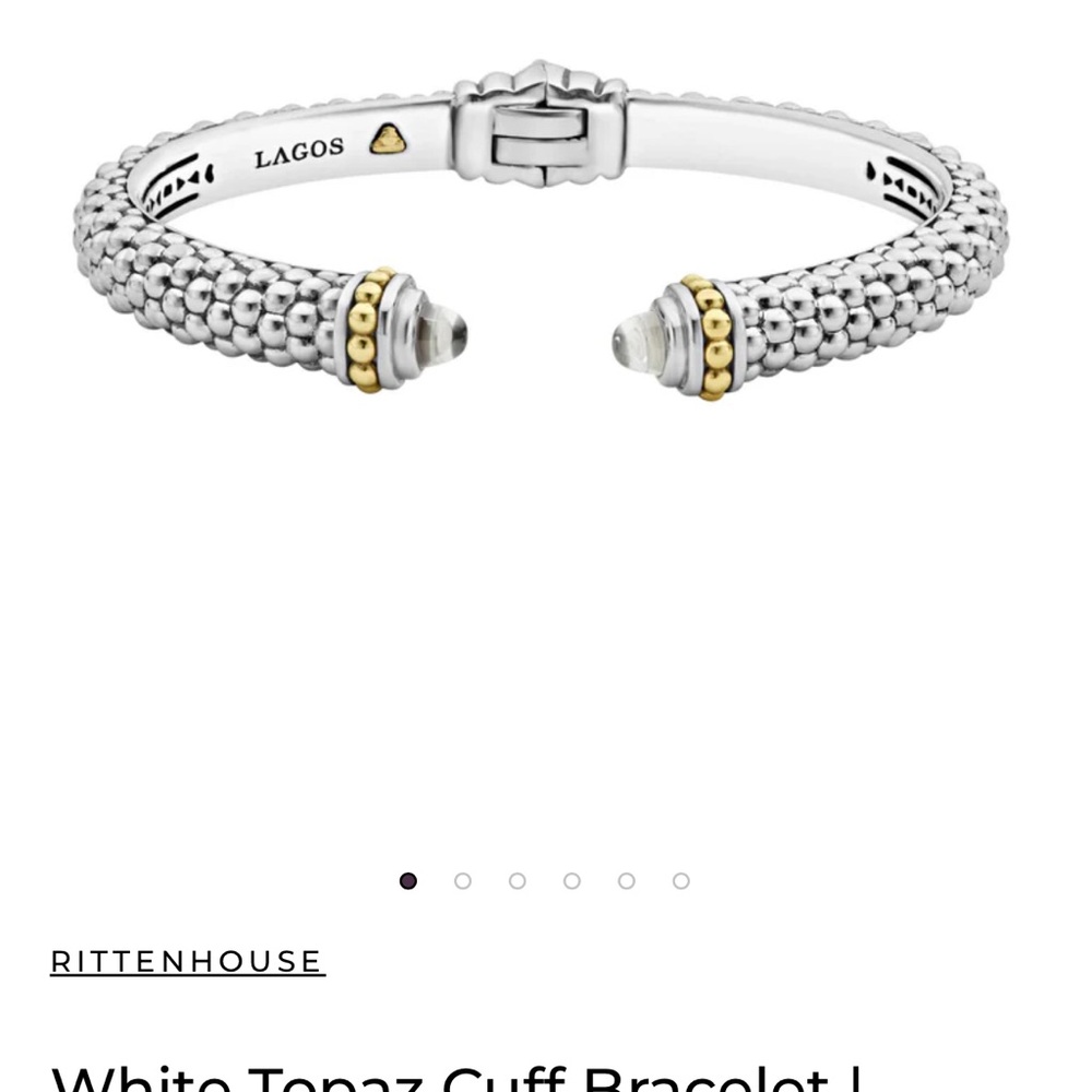 LAGOS Silver and Gold Beaded Bracelet